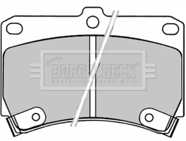 Комплект тормозных колодок BORG & BECK BBP1520