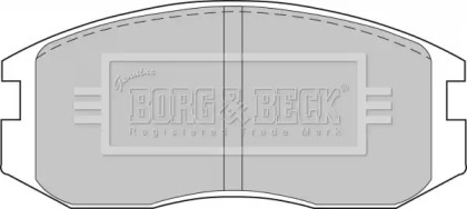 Комплект тормозных колодок BORG & BECK BBP1521