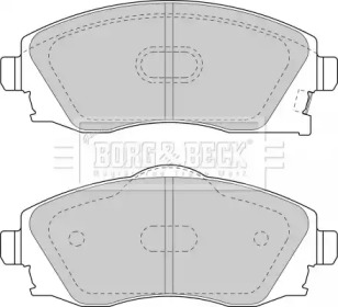 Комплект тормозных колодок BORG & BECK BBP1523