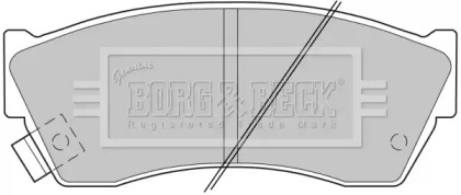 Комплект тормозных колодок BORG & BECK BBP1529