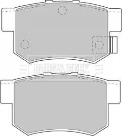 Комплект тормозных колодок BORG & BECK BBP1535