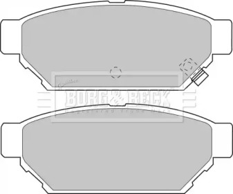 Комплект тормозных колодок BORG & BECK BBP1543