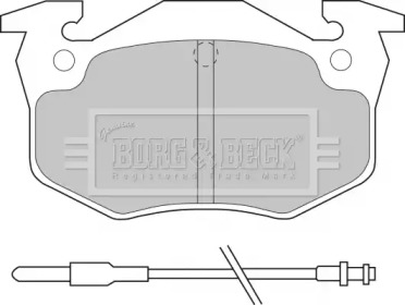 Комплект тормозных колодок BORG & BECK BBP1545