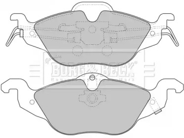 Комплект тормозных колодок BORG & BECK BBP1563