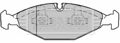 Комплект тормозных колодок BORG & BECK BBP1568