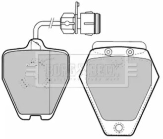 Комплект тормозных колодок BORG & BECK BBP1577