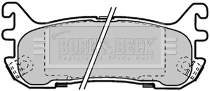 Комплект тормозных колодок BORG & BECK BBP1584