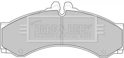 Комплект тормозных колодок BORG & BECK BBP1589