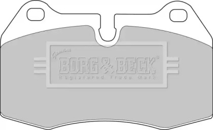 Комплект тормозных колодок BORG & BECK BBP1596