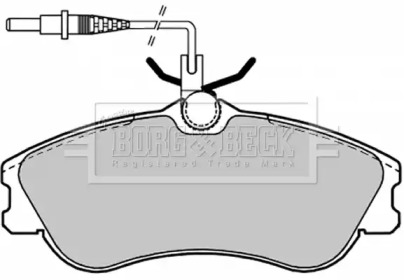 Комплект тормозных колодок BORG & BECK BBP1601