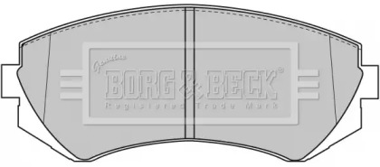 Комплект тормозных колодок BORG & BECK BBP1611