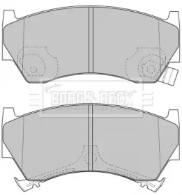 Комплект тормозных колодок BORG & BECK BBP1613