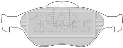 Комплект тормозных колодок BORG & BECK BBP1615