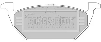 Комплект тормозных колодок BORG & BECK BBP1618