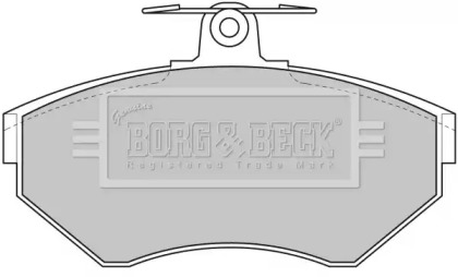 Комплект тормозных колодок BORG & BECK BBP1620