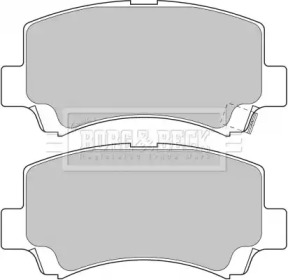 Комплект тормозных колодок BORG & BECK BBP1632
