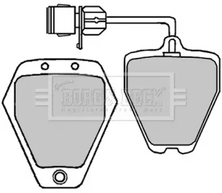 Комплект тормозных колодок BORG & BECK BBP1647