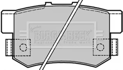 Комплект тормозных колодок BORG & BECK BBP1656