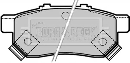 Комплект тормозных колодок BORG & BECK BBP1657