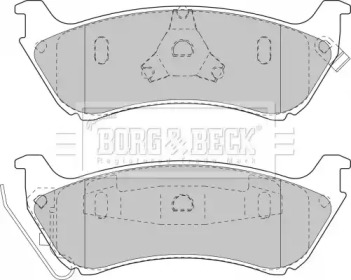 Комплект тормозных колодок BORG & BECK BBP1666