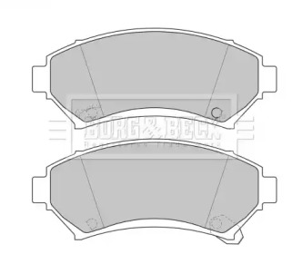 Комплект тормозных колодок BORG & BECK BBP1686