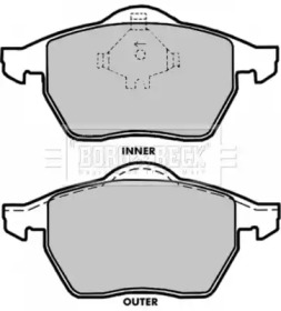 Комплект тормозных колодок BORG & BECK BBP1696