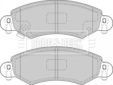 Комплект тормозных колодок BORG & BECK BBP1713