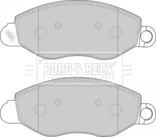 Комплект тормозных колодок BORG & BECK BBP1714