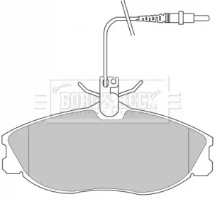 Комплект тормозных колодок BORG & BECK BBP1730