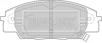 Комплект тормозных колодок BORG & BECK BBP1742