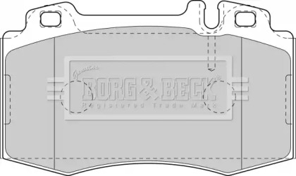 Комплект тормозных колодок BORG & BECK BBP1756