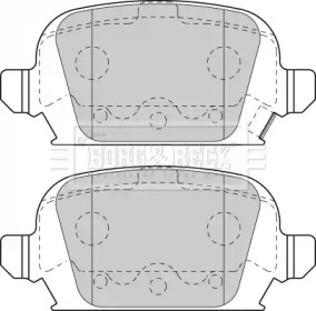 Комплект тормозных колодок BORG & BECK BBP1774