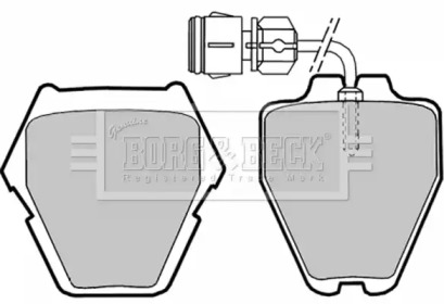 Комплект тормозных колодок BORG & BECK BBP1780