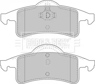 Комплект тормозных колодок BORG & BECK BBP1782