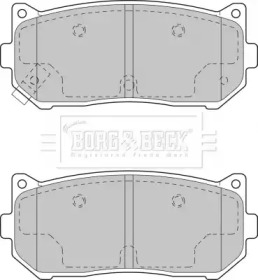 Комплект тормозных колодок BORG & BECK BBP1793