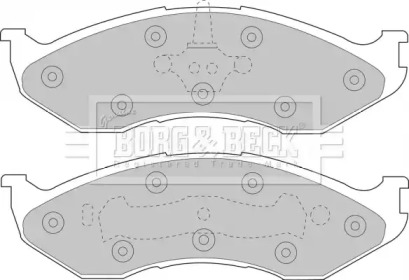 Комплект тормозных колодок BORG & BECK BBP1794