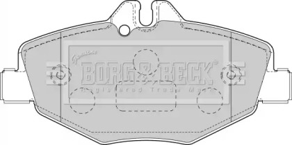 Комплект тормозных колодок BORG & BECK BBP1796