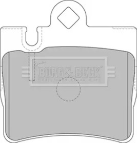 Комплект тормозных колодок BORG & BECK BBP1797