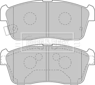 Комплект тормозных колодок BORG & BECK BBP1801
