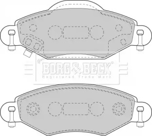 Комплект тормозных колодок BORG & BECK BBP1808