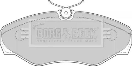 Комплект тормозных колодок BORG & BECK BBP1812