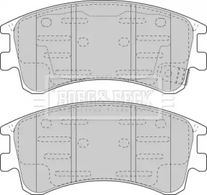 Комплект тормозных колодок BORG & BECK BBP1815