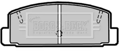 Комплект тормозных колодок BORG & BECK BBP1816