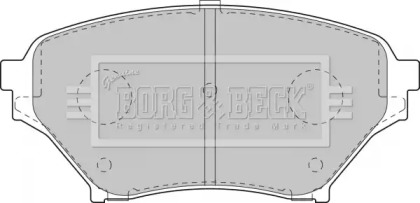 Комплект тормозных колодок BORG & BECK BBP1817