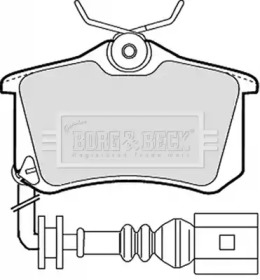 Комплект тормозных колодок BORG & BECK BBP1824