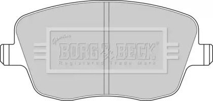 Комплект тормозных колодок BORG & BECK BBP1825