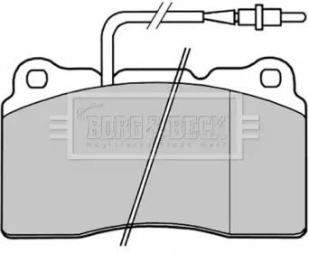 Комплект тормозных колодок BORG & BECK BBP1829