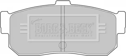 Комплект тормозных колодок BORG & BECK BBP1834