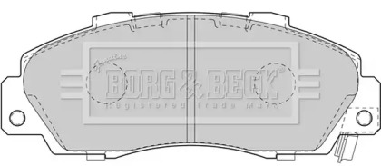 Комплект тормозных колодок BORG & BECK BBP1845