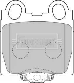 Комплект тормозных колодок BORG & BECK BBP1849
